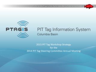 2015 PIT Tag Workshop Strategy for the 2014 PIT Tag Steering Committee Annual Meeting