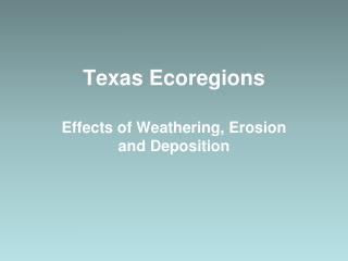 Texas Ecoregions