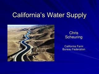 California’s Water Supply