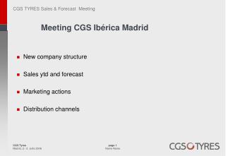 Meeting CGS Ibérica Madrid