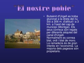 *El nostre poble*