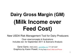 What is Dairy Gross Margins Insurance do for Producers?