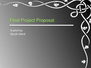 Final Project Proposal