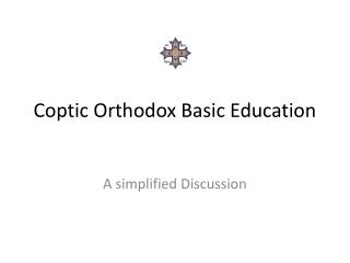 Coptic Orthodox Basic Education