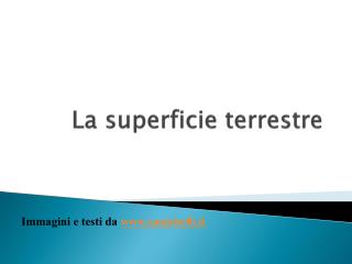 La superficie terrestre