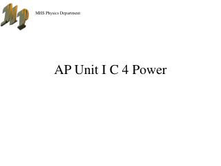 AP Unit I C 4 Power