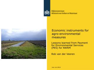 Economic instruments for agro-environmental measures