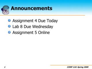 Announcements