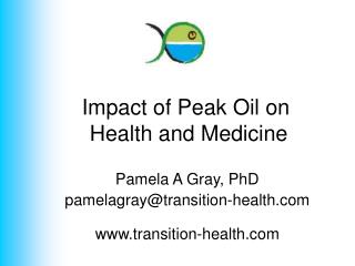 Impact of Peak Oil on Health and Medicine