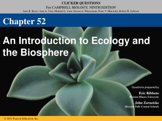 An Introduction to Ecology and the Biosphere