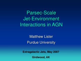 Parsec-Scale Jet-Environment Interactions in AGN