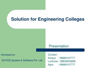 Solution for Engineering Colleges