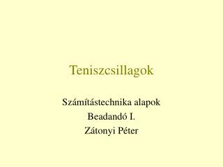 Teniszcsillagok