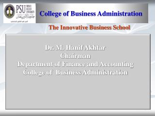 College of Business Administration