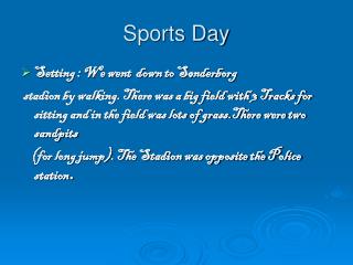 Sports Day