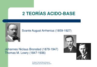 2 TEORÍAS ACIDO-BASE