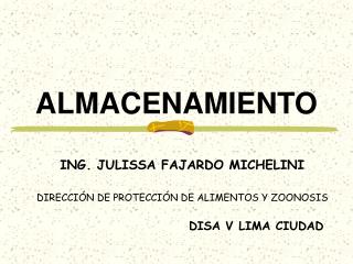 ALMACENAMIENTO
