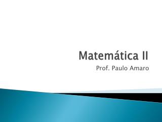 Matemática II