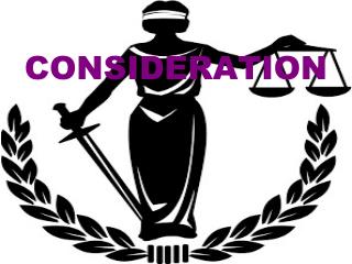 CONSIDERATION