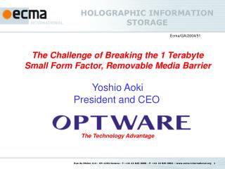HOLOGRAPHIC INFORMATION STORAGE