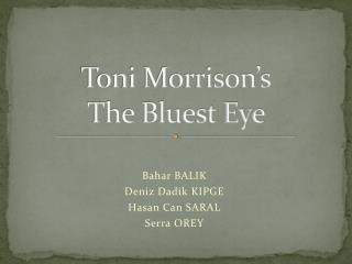 Toni Morrison’s The Bluest Eye