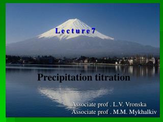 Precipitation titration