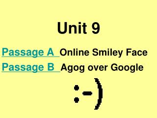 Unit 9