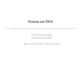 Normas em SMA