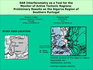 SAR I nterferometry as a Tool for the Monitor of Active Tectonic Regions: