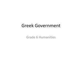 Greek Government