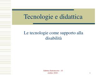 Tecnologie e didattica