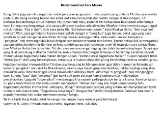 Berdemonstrasi Cara Makan