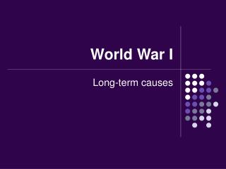 World War I