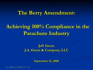 BERRY IS NOT GUARANTEED