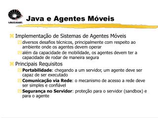 Java e Agentes Móveis