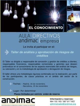 Taller de análisis y aprobación de riesgos de créditos