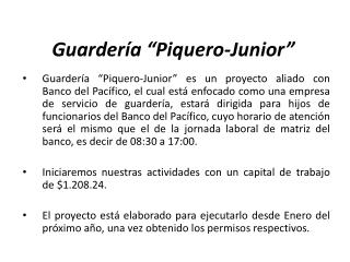 Guardería “Piquero-Junior”