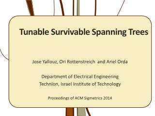 Tunable Survivable Spanning Trees