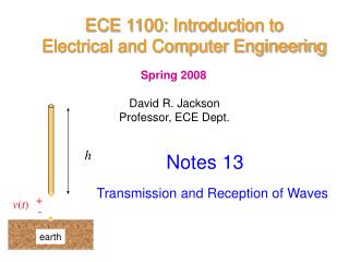 ECE 1100: Introduction to Electrical and Computer Engineering