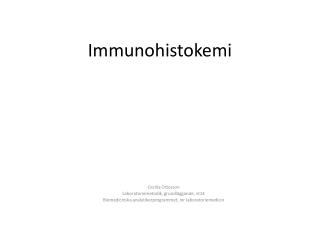 Immunohistokemi