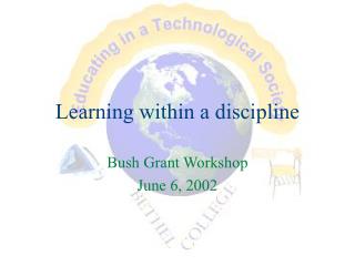 Learning within a discipline