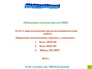 ЛМФ 2013 (гамма-нуклон)