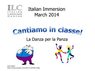 Italian Immersion March 2014