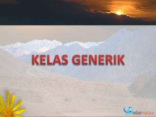 KELAS GENERIK