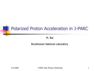 Polarized Proton Acceleration in J-PARC