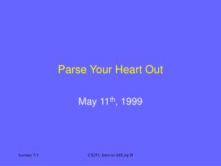 Parse Your Heart Out