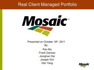 Real Client Managed Portfolio