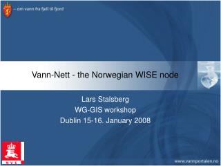 Vann-Nett - the Norwegian WISE node