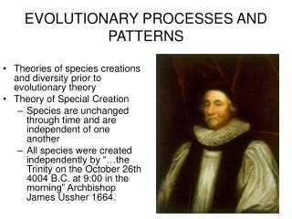 EVOLUTIONARY PROCESSES AND PATTERNS