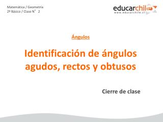 Matemática / Geometría 2º Básico / Clase N°2